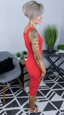 The ZigZag Stripe Red Consider It Style Dress