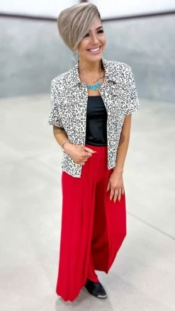 The ZigZag Stripe Red Gorgeous Day Pants