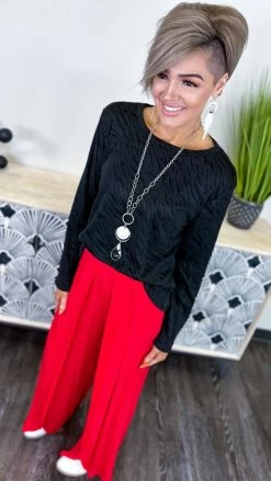 The ZigZag Stripe Red Gorgeous Day Pants