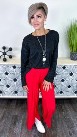 The ZigZag Stripe Red Gorgeous Day Pants