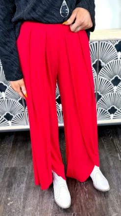 The ZigZag Stripe Red Gorgeous Day Pants