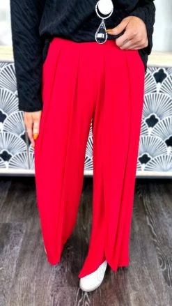 The ZigZag Stripe Red Gorgeous Day Pants
