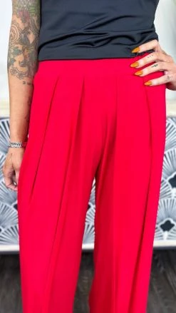 The ZigZag Stripe Red Gorgeous Day Pants