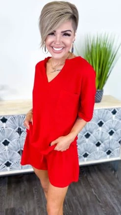 The ZigZag Stripe Red Gorgeous Dreamer Set