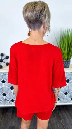 The ZigZag Stripe Red Gorgeous Dreamer Set