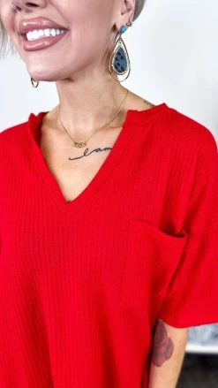 The ZigZag Stripe Red Gorgeous Dreamer Set