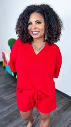 The ZigZag Stripe Red Gorgeous Dreamer Set