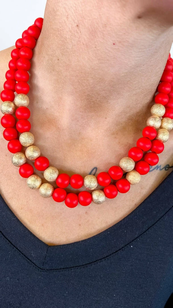 Merveille ACCESSORIES Red Hollis Necklace
