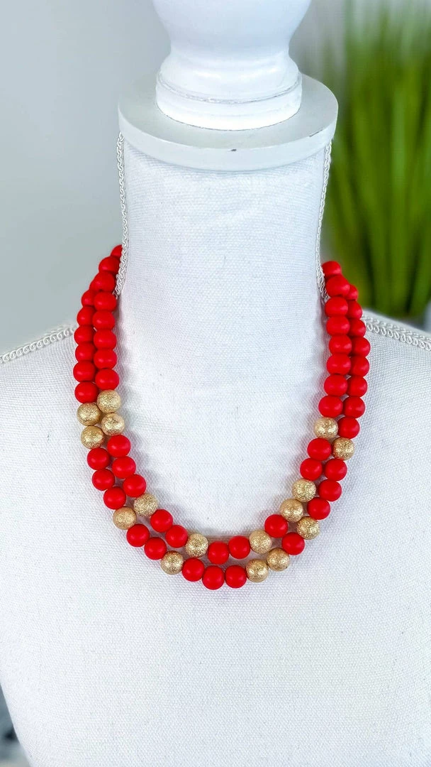 Merveille ACCESSORIES Red Hollis Necklace