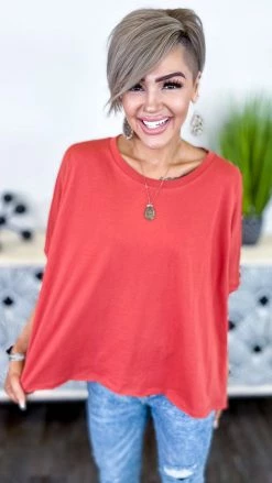 The ZigZag Stripe TOPS & TUNICS Red Home For Now Top