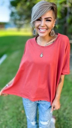 The ZigZag Stripe TOPS & TUNICS Red Home For Now Top