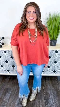 The ZigZag Stripe TOPS & TUNICS Red Home For Now Top