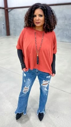 The ZigZag Stripe TOPS & TUNICS Red Home For Now Top