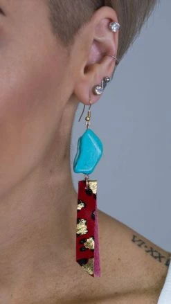 Your Fashion Wholesale Red Lianna Earrings ACCESSORIES