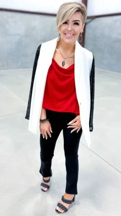 The ZigZag Stripe Red Night Train Tank