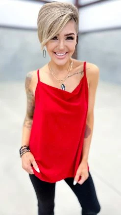 The ZigZag Stripe Red Night Train Tank