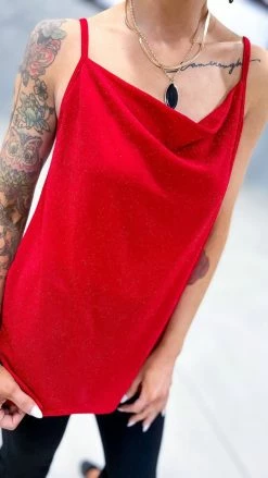 The ZigZag Stripe Red Night Train Tank