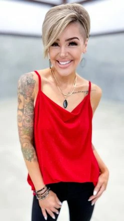 The ZigZag Stripe Red Night Train Tank