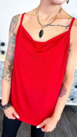 The ZigZag Stripe Red Night Train Tank