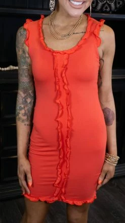 Heart & Hips DRESSES Red Open Your Mind Dress [NO RETURNS]