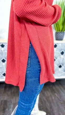 The ZigZag Stripe TOPS & TUNICS Red Persuasive Charm Sweater