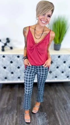 The ZigZag Stripe Red Play Along Tank [NO RETURNS] TOPS & TUNICS