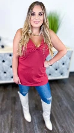 The ZigZag Stripe Red Play Along Tank [NO RETURNS] TOPS & TUNICS