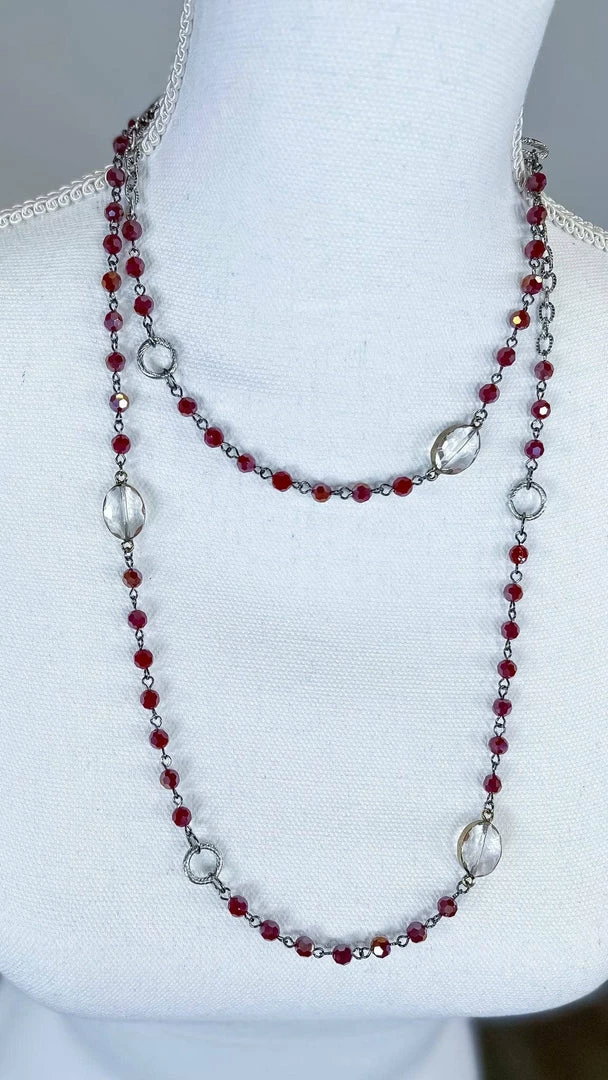 Lost & Found ACCESSORIES Red Raelyn Necklace