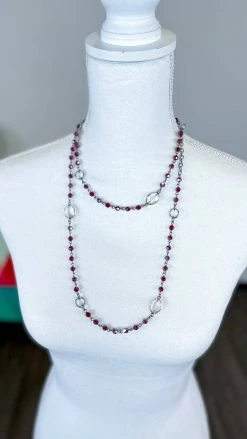 Lost & Found ACCESSORIES Red Raelyn Necklace