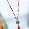 Your Fashion Wholesale ACCESSORIES Red Respect Her Charm Necklace