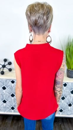 The ZigZag Stripe Red Romantic Remix Top TOPS & TUNICS