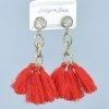 Southern Grace Red Speak To Me Earrings ACCESSORIES