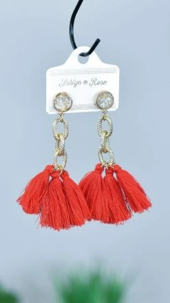 Southern Grace Red Speak To Me Earrings ACCESSORIES
