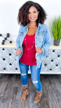 The ZigZag Stripe Red Stellar Time Tank TOPS & TUNICS