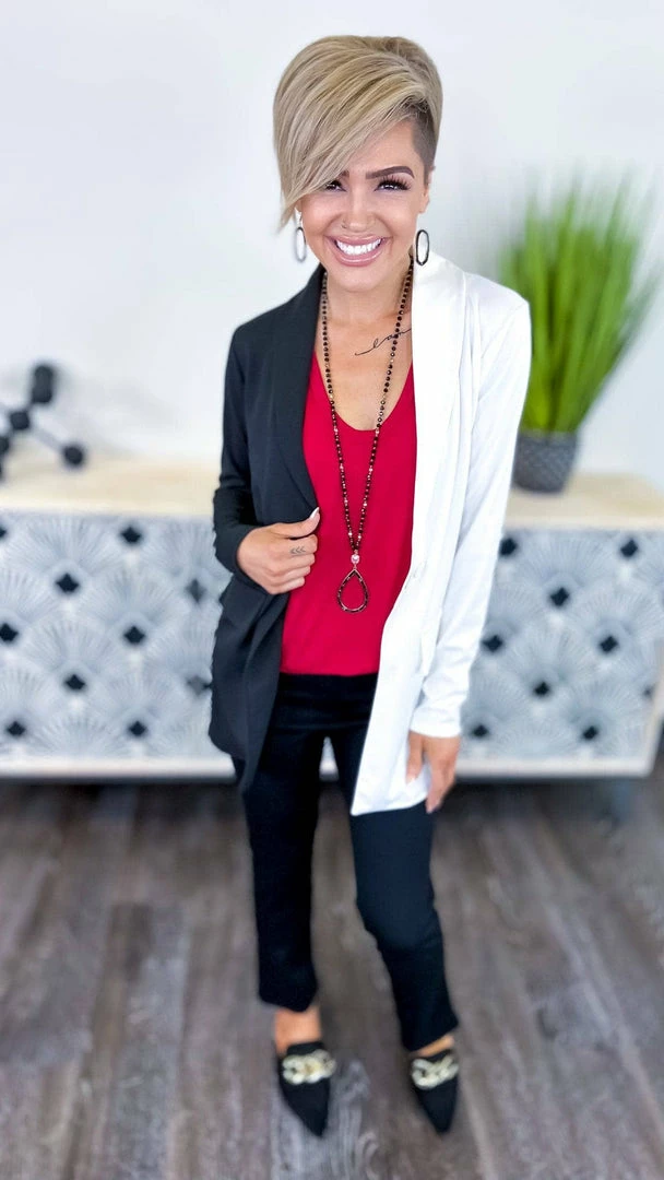 The ZigZag Stripe Red Stellar Time Tank TOPS & TUNICS