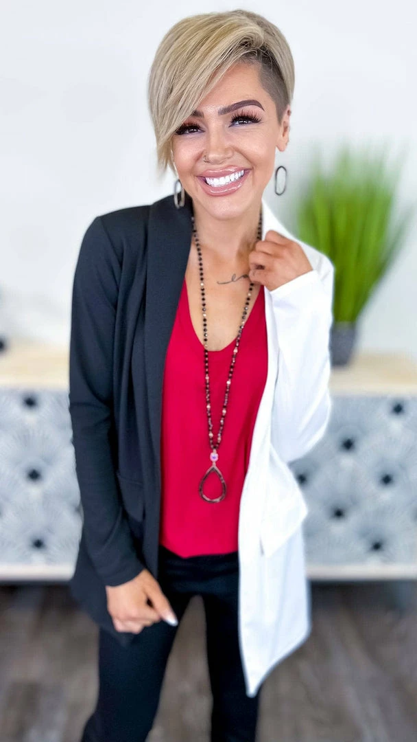 The ZigZag Stripe Red Stellar Time Tank TOPS & TUNICS