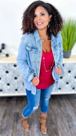 The ZigZag Stripe Red Stellar Time Tank TOPS & TUNICS