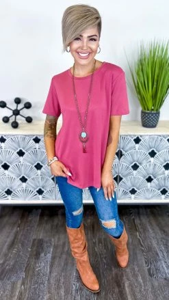 The ZigZag Stripe Red Time Change Top