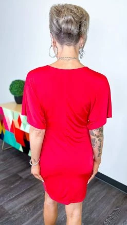 The ZigZag Stripe DRESSES Red Total Catch Dress