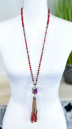 Southern Grace ACCESSORIES Red Watch The Sunset Necklace