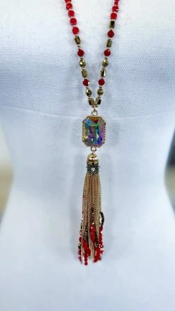 Southern Grace ACCESSORIES Red Watch The Sunset Necklace