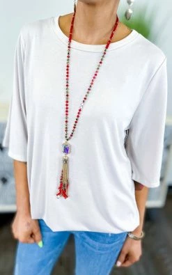 Southern Grace ACCESSORIES Red Watch The Sunset Necklace