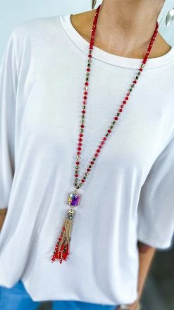 Southern Grace ACCESSORIES Red Watch The Sunset Necklace