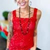 The ZigZag Stripe Red Weekend Wow Tank TOPS & TUNICS