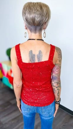 The ZigZag Stripe Red Weekend Wow Tank TOPS & TUNICS