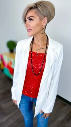 The ZigZag Stripe Red Weekend Wow Tank TOPS & TUNICS