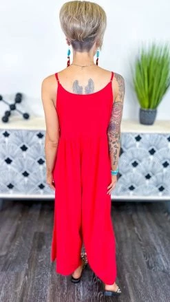 The ZigZag Stripe JUMPSUITS & ROMPERS Red You Shine Jumpsuit