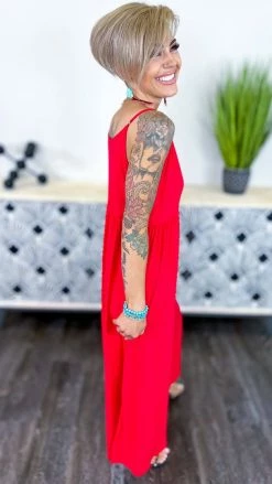 The ZigZag Stripe JUMPSUITS & ROMPERS Red You Shine Jumpsuit