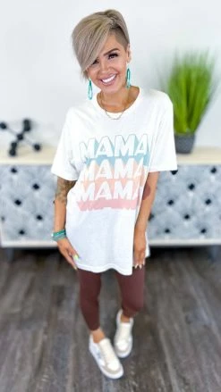 Golden Rose Co GRAPHIC TEES Retro Stacked Mama Tee