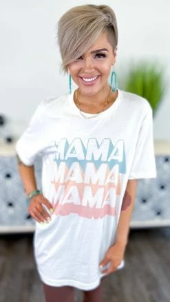 Golden Rose Co GRAPHIC TEES Retro Stacked Mama Tee